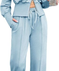 Women’s 2-piece casual hoodie sweatsuit travel lounge tracksuit outfit