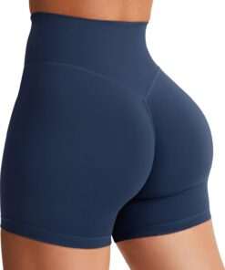 Women’s High Waist Biker Workout Shorts Stretch Yoga Running Shorts