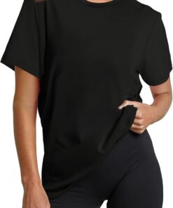 Women’s Stylish Loose-Fit Casual Short-Sleeve Top — Suitable for Sports