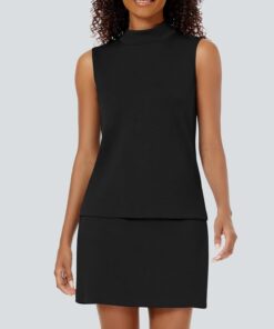 Alternative view of Women’s two-piece skort set sleeveless athletic top elastic skort outfit