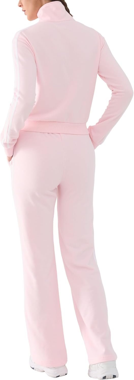Women’s 2-piece spring lounge set zip sweatshirt and jogger pants outfit - Image 2