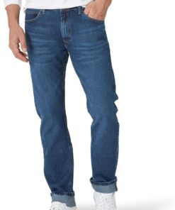 Men’s Slim Straight Denim Jeans Casual Stretch Fit
