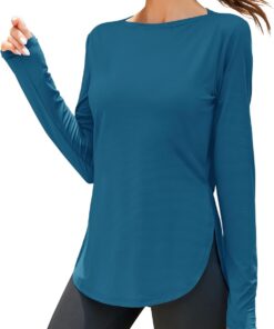 Women’s long sleeve UV protection quarter-zip fishing running outdoor shirt