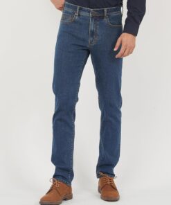 Alternative view of Men’s Slim Straight Stretch Skinny Denim Jeans Soft Casual Pants