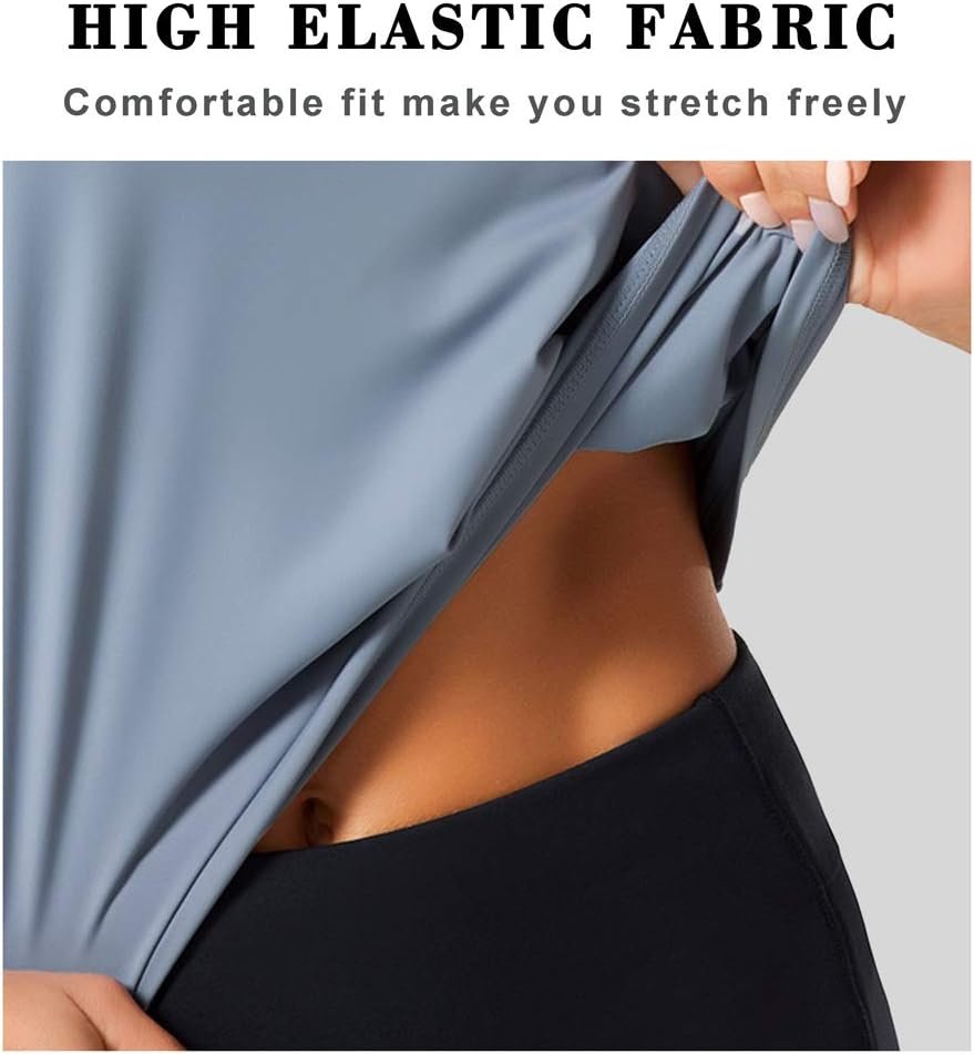 Women’s Lightweight, Vest-Style Short-Sleeve Athletic Top - Image 2