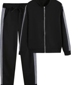 Women’s 2-piece tracksuit hoodie sweatshirt and jogger pants outfit