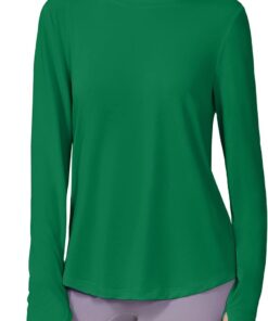 Women’s long sleeve athletic quarter-zip UV protection outdoor running shirt