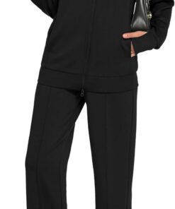 Alternative view of Women’s 2-piece sweatsuit long sleeve double zipper sweatshirt pants set