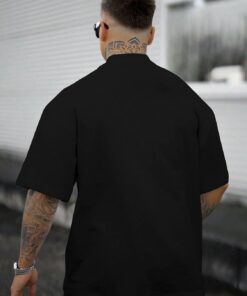 Alternative view of Men’s rose print graphic oversized T-shirt casual summer streetwear top