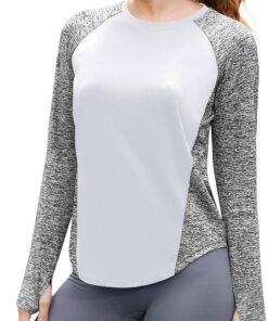 Women’s quarter-zip long sleeve athletic pullover running yoga hiking quick-dry UV shirt