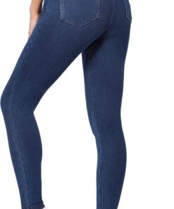 Women’s High Waisted Pull On Stretch Skinny Denim Jeggings with Pockets