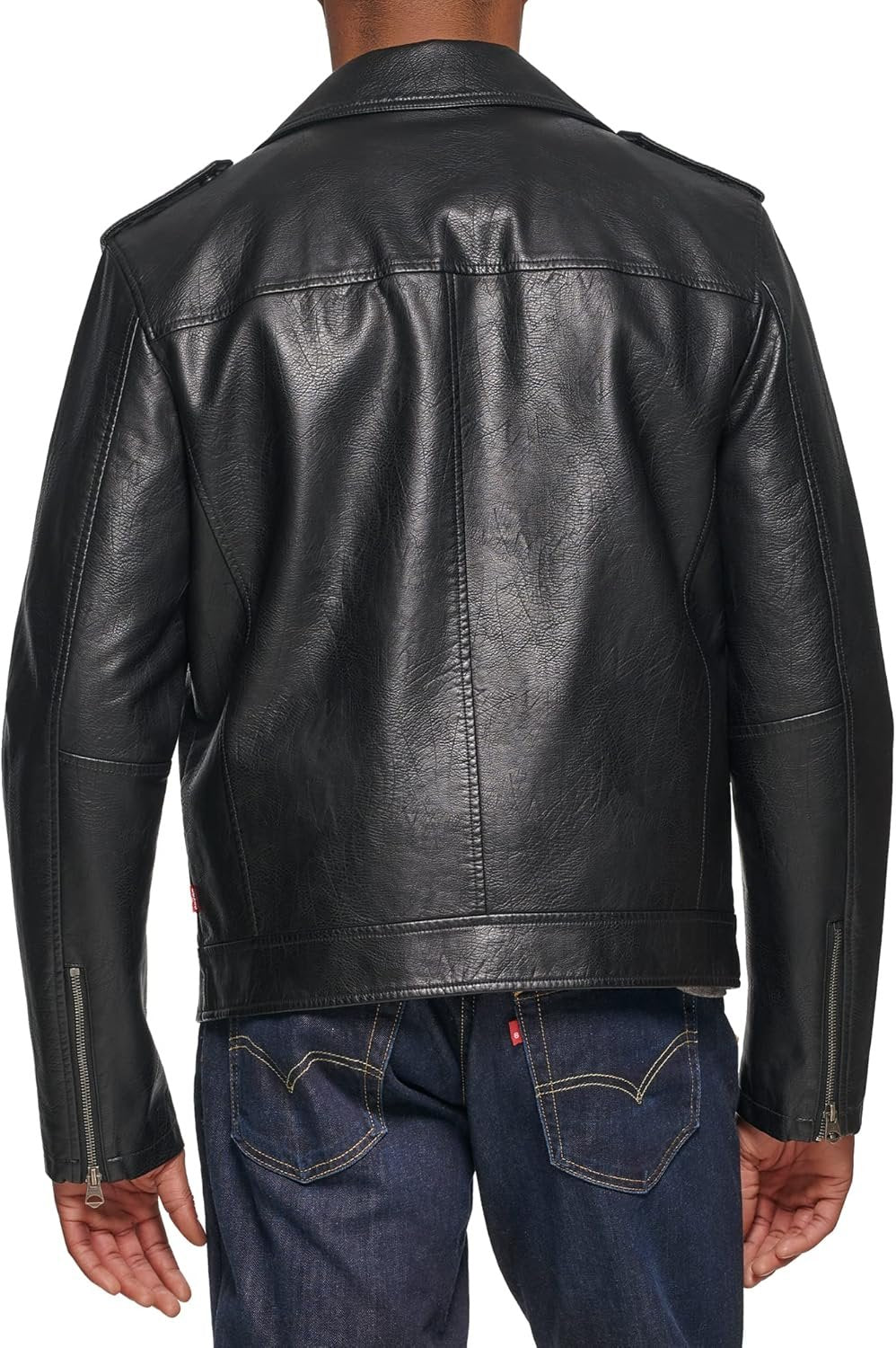 Men’s Faux Leather Motorcycle Jacket Casual Outerwear - Image 2