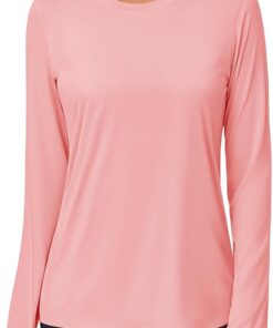 Women’s Long-Sleeve UV-Protective, Quick-Drying, Moisture-Wicking Athletic Top