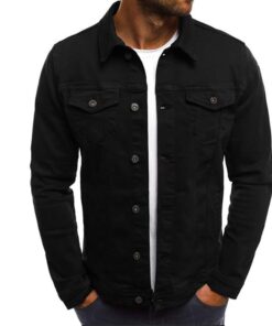 Men’s Classic Slim Fit Denim Jacket Casual Jean Coat