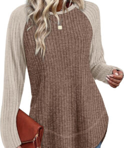 Alternative view of Women’s Lightweight Long Sleeve Tunic Sweater Loose Fit Casual Top