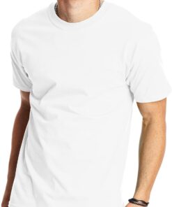 Men’s heavyweight cotton T-shirt loose fit casual short sleeve tee pack