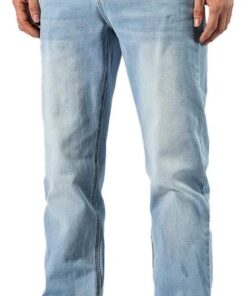 Men’s Baggy Stretch Straight Fit Work Jeans Loose Casual Denim Pants